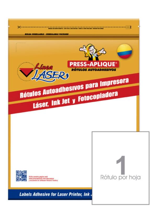 Rotulo Autoadhesivo 215.9x 279.4 Carta